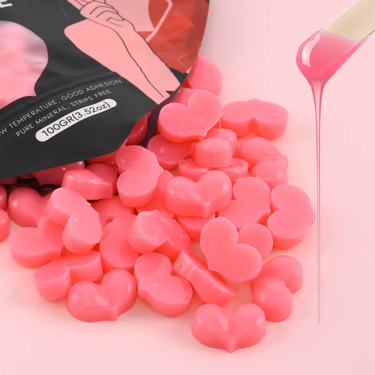 400g Waxkiss Wachsperlen-Set – 4×100 g Bundle „Face / Brows / Lips"