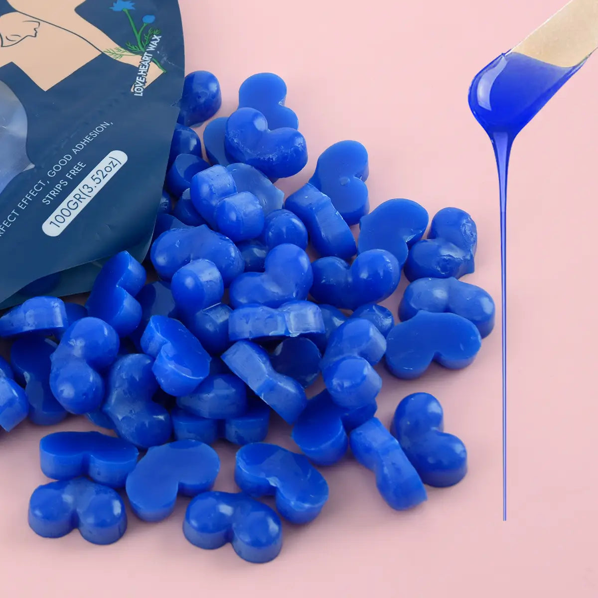 400g Waxkiss Wachsperlen-Set – 4×100 g Bundle „Bikini / Underarms"