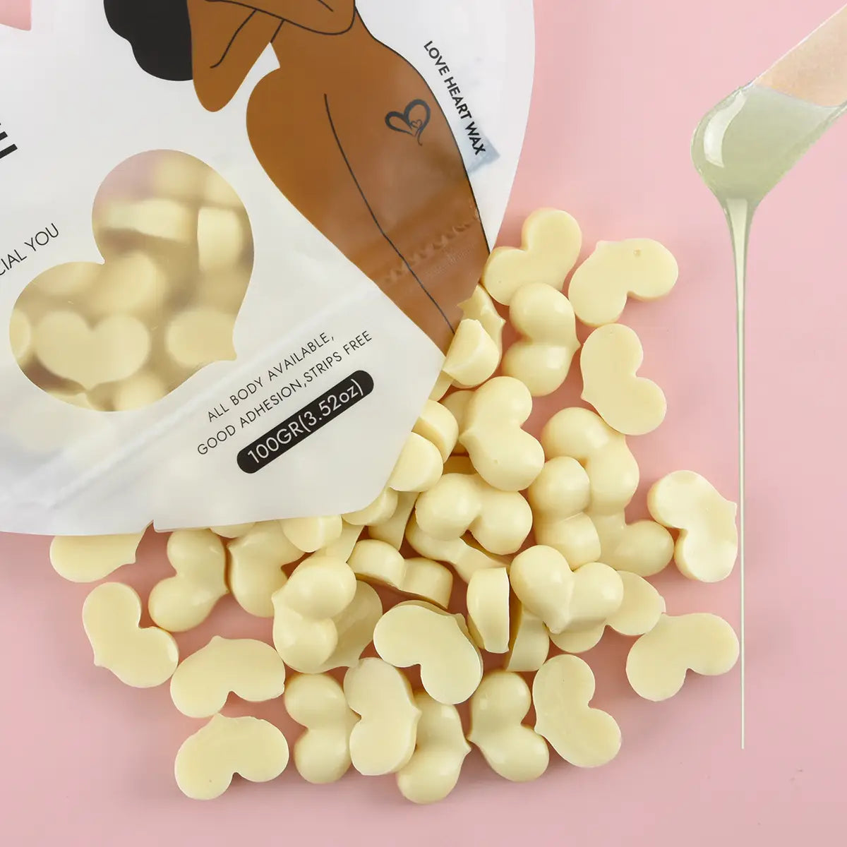100 g Waxkiss Wachsperlen in Herzform „Love Heart“ – All Over Use