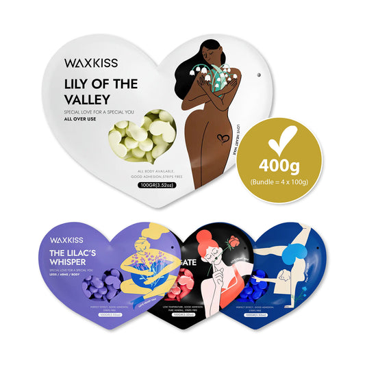 400g Waxkiss Wachsperlen Mix-Set – 4×100 g Bundle „All In One"