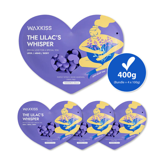 400g Waxkiss Wachsperlen-Set – 4×100 g Bundle „Legs / Arms / Body"