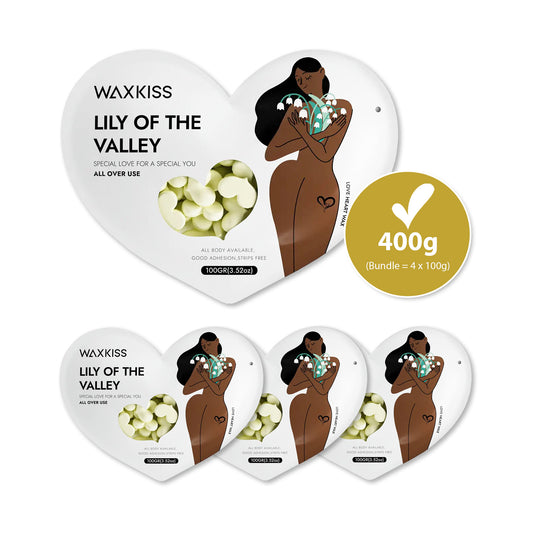 400g Waxkiss Wachsperlen-Set – 4×100 g Bundle „All Over Use"
