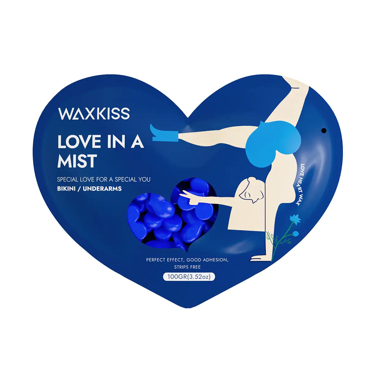 400g Waxkiss Wachsperlen-Set – 4×100 g Bundle „Bikini / Underarms"